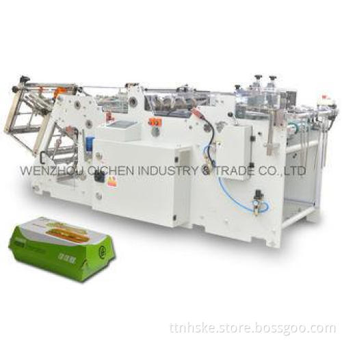 Pizza Hamburger Packaging Box Folder Gluer Machine 220V /